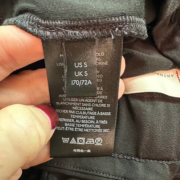 Anthropologie Women’s Black Stretchy Wide Leg Baggy Pull On Pants - Picture 6 of 10